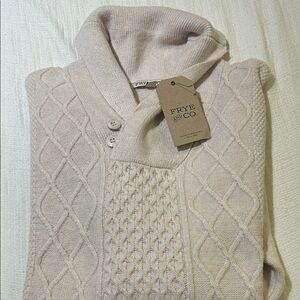 FRYE AND CO. Soft Cream Knit Sweater
